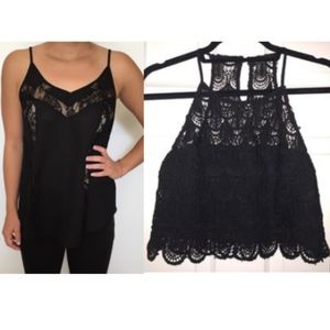 BUNDLE SALE! Black tops (1 Tank, 1 Crop Top)